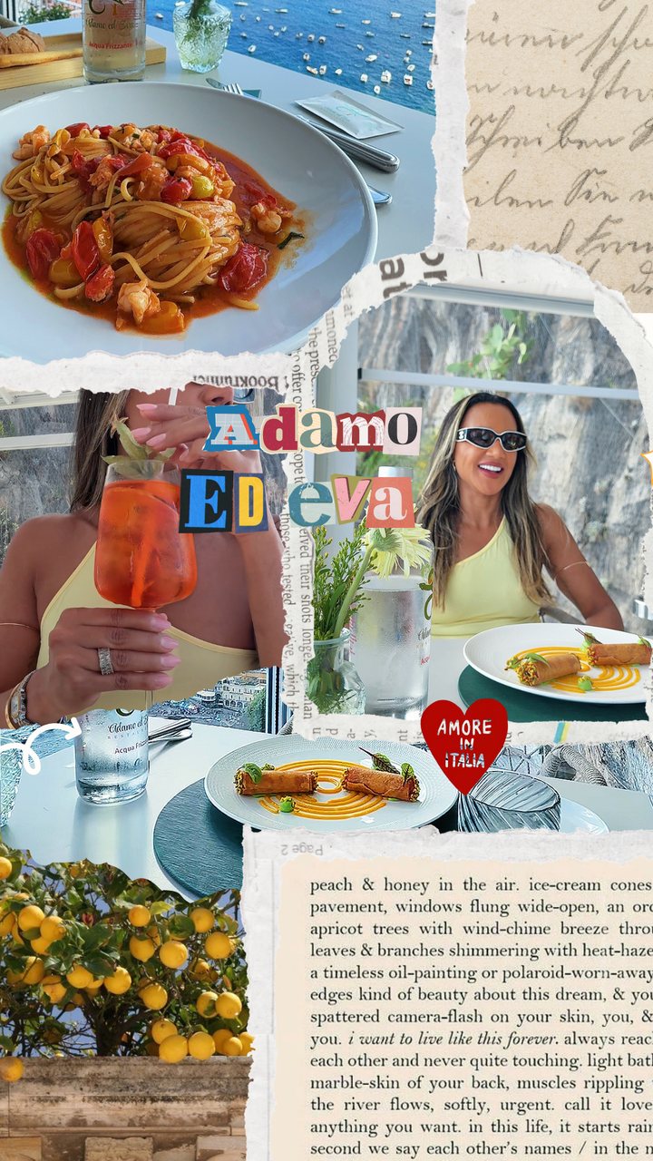 Capa com letras recortadas no Adamo ed Eva